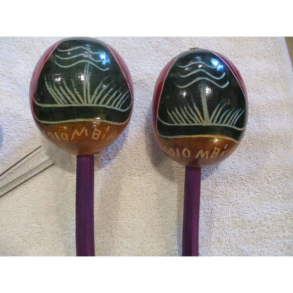 Percussion Musical Instruments shakers noise maker Columbia MARACAS noise maker - Picture 2 of 6